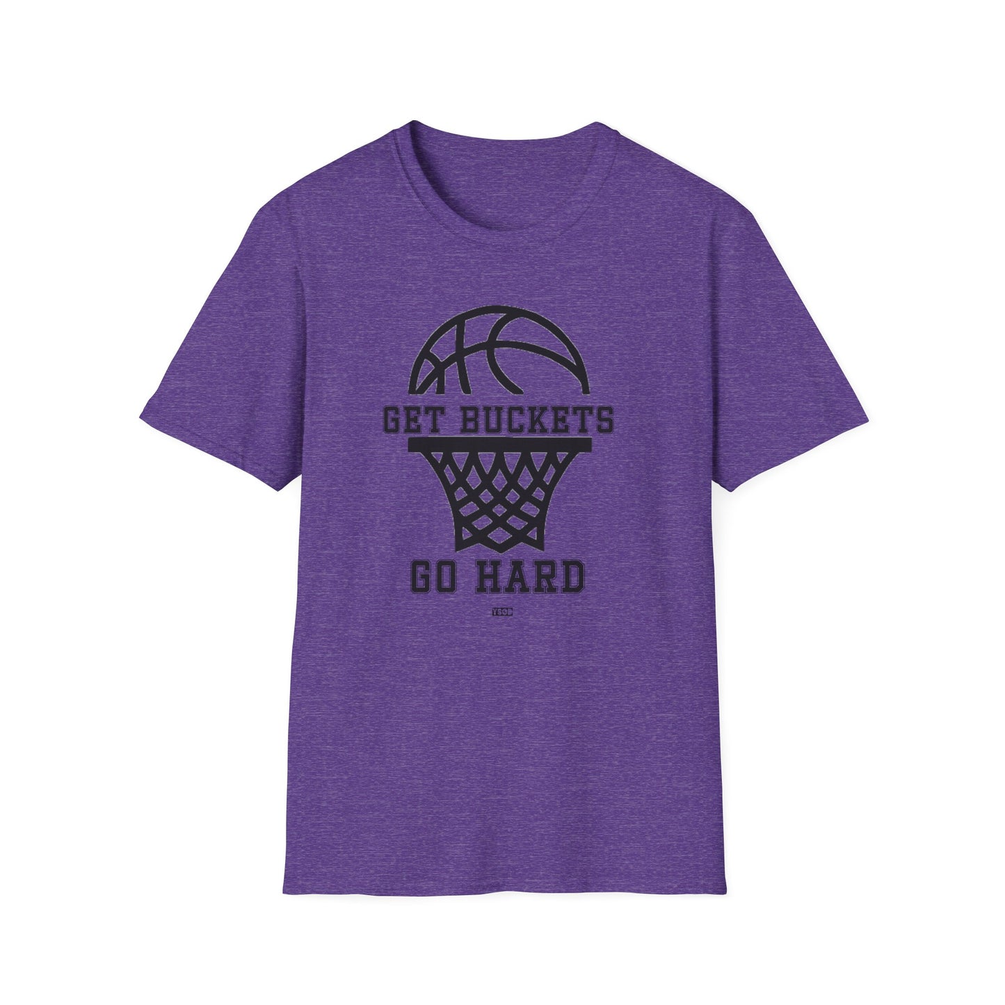 GET BUCKETS GO HARD blk ltr Unisex Basketball T-Shirt